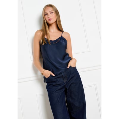 Top satin et dentelle LOLALIZA