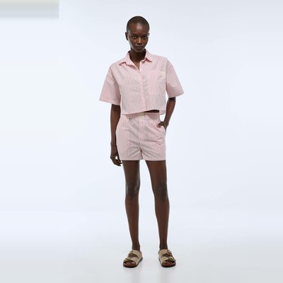 Short de plage à rayures en coton BIO GOTS MONOPRIX