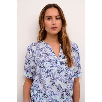 Chemise col v manches courtes La Redoute