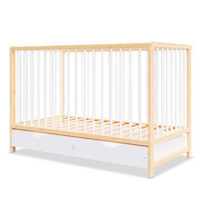 Lit bébé évolutif avec tiroir MATHIS (matelas non inclus) MINEA