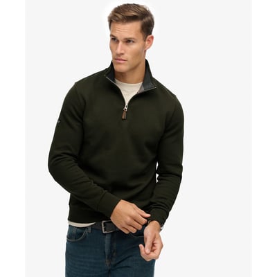 Sweatshirt Core Pique Demi-Zip SUPERDRY