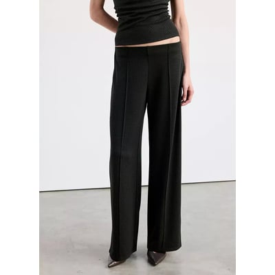 Pantalon droit à carreaux MANGO
