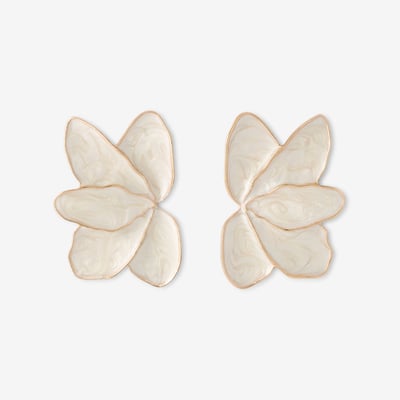 Boucles d'oreilles demi feuille BALABOOSTE