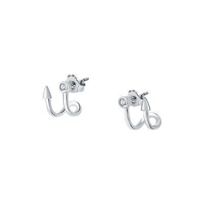 Boucles d'oreilles en argent 925 et oxyde de zirconium CLEOR