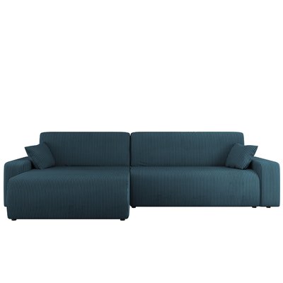 Canapé d'Angle Convertible en Velours côtelé 5 places - ARTEMISA LISA DESIGN