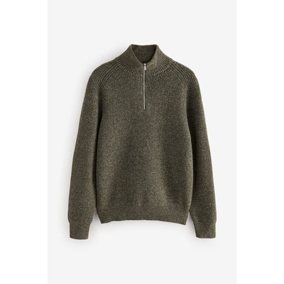 Pull décontracté texturé zippé NEXT