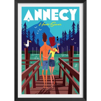 Poster le pont des amours annecy lac HEXOA