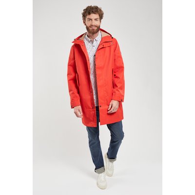 Parka orange homme discount