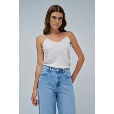 HAUT EN SATIN AVEC DENTELLE SALSA JEANS