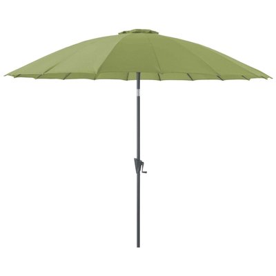 Parasol terrasse en fibre de verre Pagode 300 cm Cendre PROLOISIRS