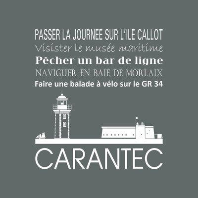 Tableau Mural Carantec RÉGIONALISME CEANOTHE