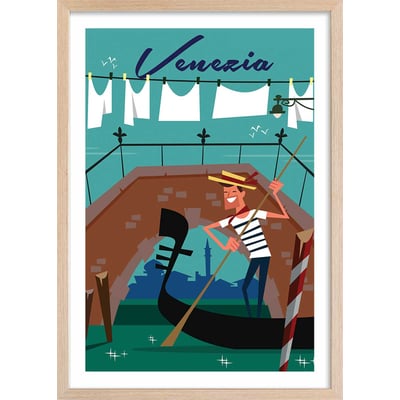 Affiche Gondole à Venise HEXOA