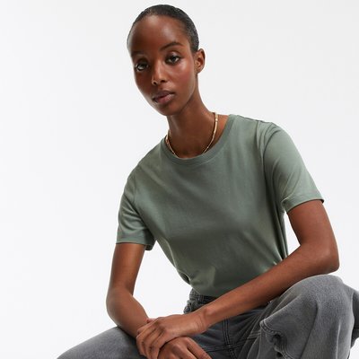 Crew Neck T-Shirt with Short Sleeves LA REDOUTE COLLECTIONS