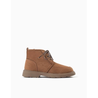 Bottes en suédine avec lacets ZIPPY