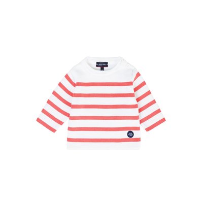 Pull marin rayé en coton BABY ARMOR-LUX