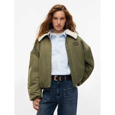 Chaqueta bomber con cuello de sherpa y cremallera TOMMY JEANS