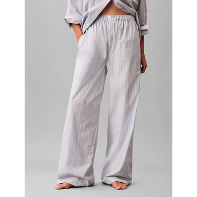 Pantalon de pyjama rayé en popeline CALVIN KLEIN UNDERWEAR