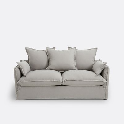 Divano letto 14 cm, lino stropicciato, Odna LA REDOUTE INTERIEURS