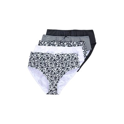 Culottes midi, lot de 5, fleurs/unies ULLA POPKEN