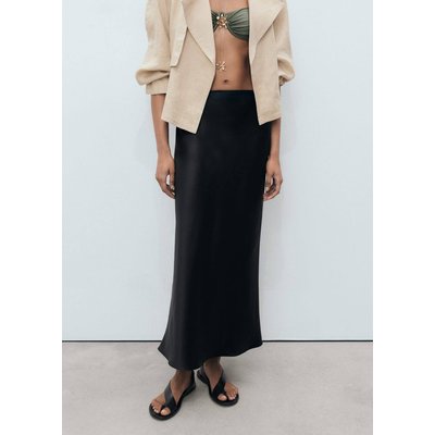 Jupe longue satinée MANGO