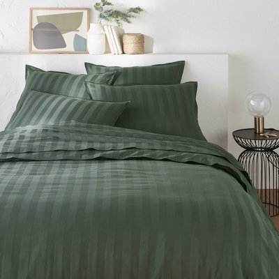 Housse de couette satin de coton lavé, Victor rayé LA REDOUTE INTERIEURS