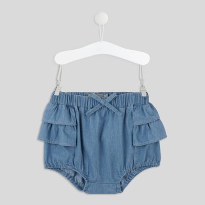 Short à volants en coton BIO BOUT'CHOU