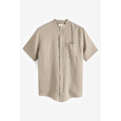 Chemise manches courtes col grand-père NEXT
