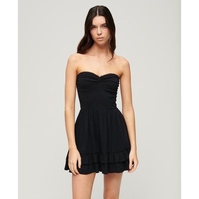 Robe bustier rouge et noir La Redoute