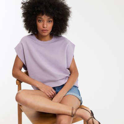 Sweat col rond sans manches, épaules droites LA REDOUTE COLLECTIONS