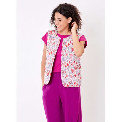 Gilet imprimé sans manches coton bio réversible matelassé NACHO LA FIANCÉE