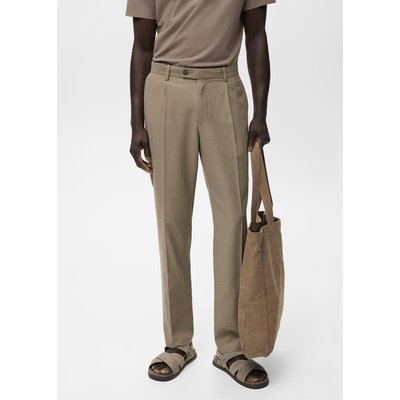Pantalon coton tapered crop MANGO MAN