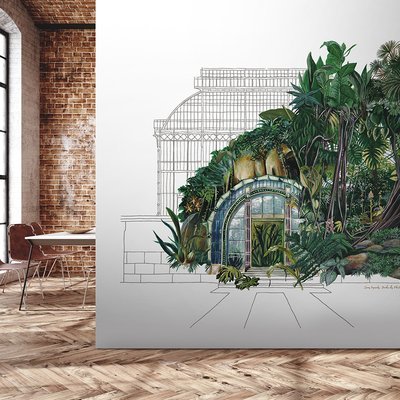 Papier peint panoramique LES SERRES TROPICALES LE PAPIERS DE NINON