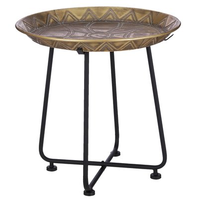 Table d'appoint orientale dorée 45 cm PIER IMPORT