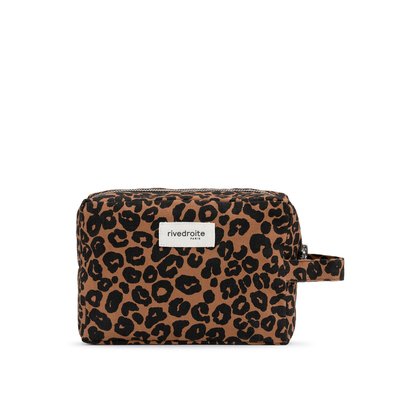 XL Tournelle Pouch in Leopard Print RIVE DROITE PARIS