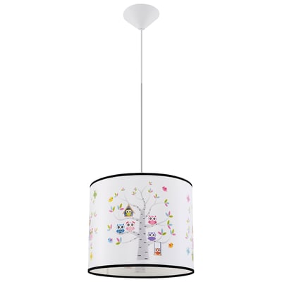 Suspension PVC Multicolore E27 1 Hibou 40 EDEN