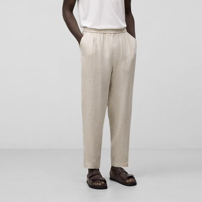 Pantalon à pinces en lin ADOLFO DOMINGUEZ