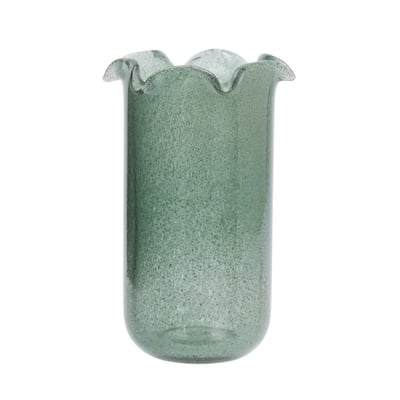 Vase verre bullé bord plissé MADAM STOLTZ