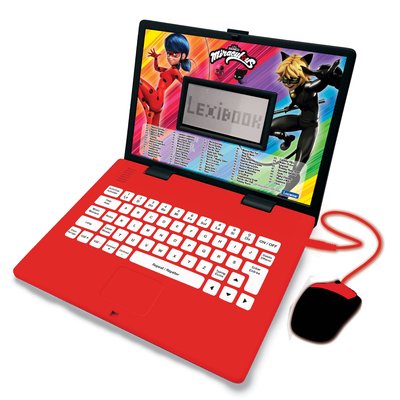 Ordinateur portable éducatif bilingue Miraculous (français-anglais) LEXIBOOK
