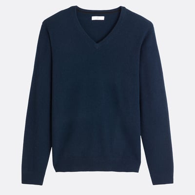Trui met V-hals in kasjmier LA REDOUTE COLLECTIONS