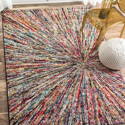 Tapis salon et chambre tissé motif ethnique IMPACT UN AMOUR DE TAPIS