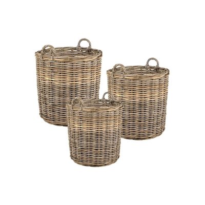 Cache-pots hauts en poelet (Lot de 3) Naturel AUBRY GASPARD