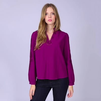 Chemise brodée MISE AU GREEN