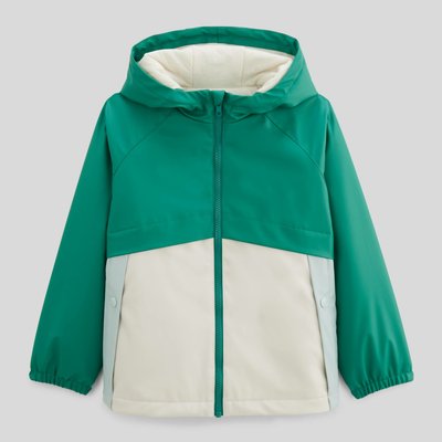 Veste zippé à capuche imperméable color block MONOPRIX