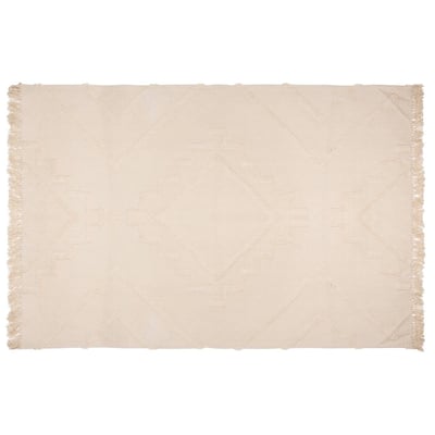Tapis rectangulaire tufté à franges INCA ATMOSPHERA