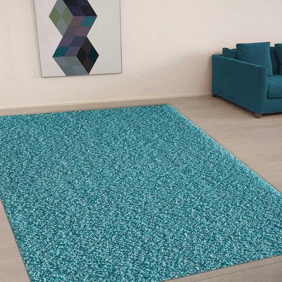 Tapis shaggy tissé motif uni BASIC UN AMOUR DE TAPIS