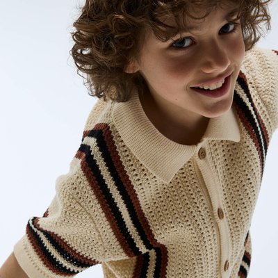 Chemise manches courtes en maille en coton MONOPRIX