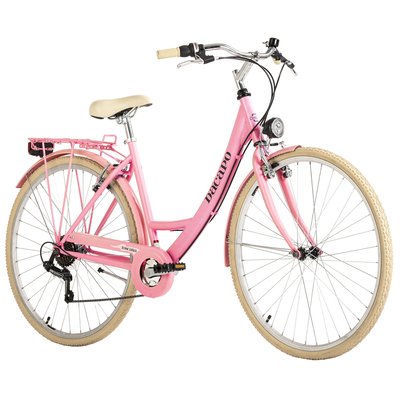 DaCapo Vélo Femme 28'' Toscana Vélo Femme Vintage Rose 6 vitesses RH 48 cm KS