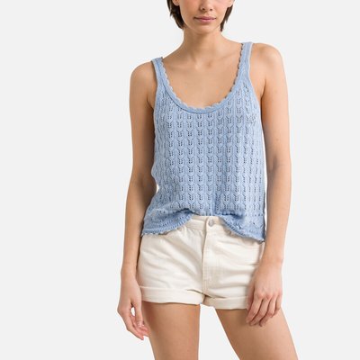 Pull sans manches ajouré ONLY