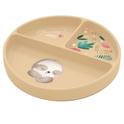Assiette en silicone Gnawy le paresseux SASSI JUNIOR