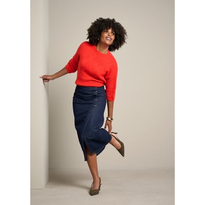 Jupe crayon en jean LOLALIZA